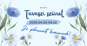 Tavaszi szünet 2026.04.02-től